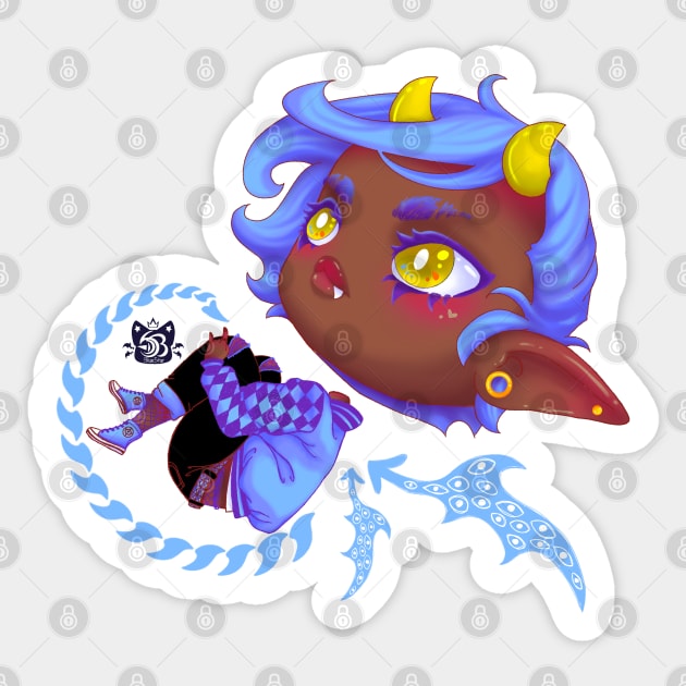 Periwinkle Sticker by 3lue5tar